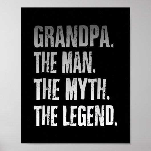 Grandpa The Man The Myth The Legend Father's Day  ポスター (正面)