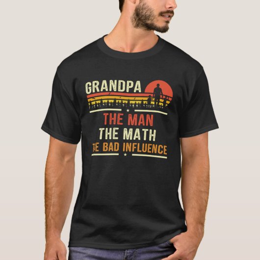 Grandpa The Man The Myth The Legend  for Grandfath Tシャツ (正面)