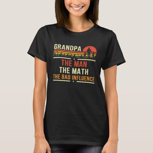 Grandpa The Man The Myth The Legend  for Grandfath Tシャツ (正面)