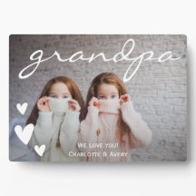 Grandpa We Love You パーソナライズされた Photo Graph