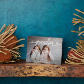 Grandpa We Love You パーソナライズされた Photo Graph フォトプラーク (側面)