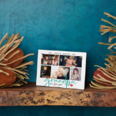 Grandpa We Love You モダン Photo Collage フォトプラーク (側面)