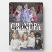 Grandpa We Love You Photo Collage フォトプラーク (正面)