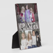 Grandpa We Love You Photo Collage フォトプラーク (側面)