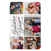 Grandpa We Love You Photo Collage マグネット (縦)