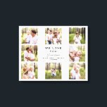 Grandpa We love You Photo Collage Canvas Print キャンバスプリント<br><div class="desc">おじいちゃん私たちは愛してあなたにフォトコラージュ。8枚。カスタマイズ.中立背景。キャンバス.任意の名前で可能(おばあちゃん、ママ、パパ)</div>