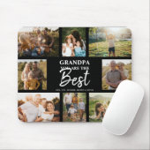 Grandpa You are the Best Modern Photo Collage マウスパッド (マウス)