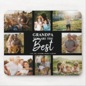 Grandpa You are the Best Modern Photo Collage マウスパッド (正面)