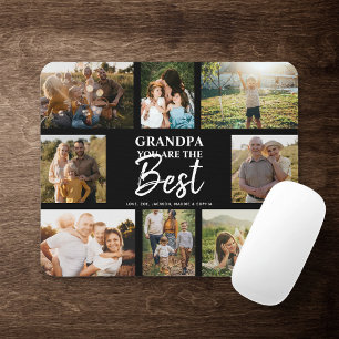 Grandpa You are the Best Modern Photo Collage マウスパッド