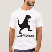 GRANDPAASARUS おもしろい GRANDPA恐竜Tシャツ Tシャツ (正面)