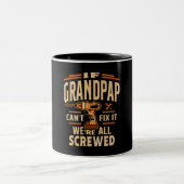 Grandpap Cantもしそれを修正すおもしろいるGrandpa ツートーンマグカップ (中央)