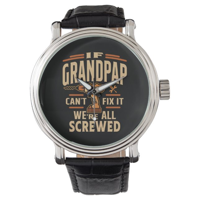 Grandpap Cantもしそれを修正すおもしろいるGrandpa 腕時計 (正面)
