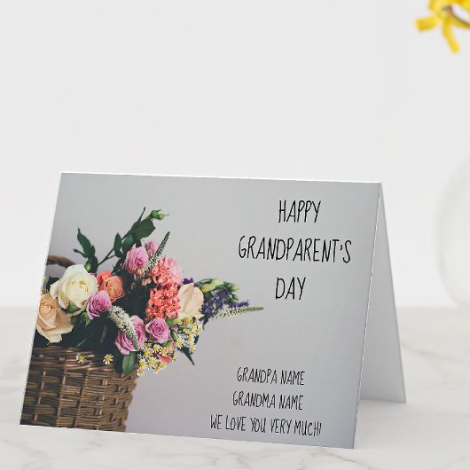 GrandparentのDay Greeting Cardの名前 カード