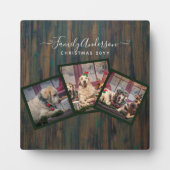 GRANDPARENTフォトコラージギフト – 素朴 Wood フォトプラーク (正面)