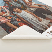 Grandparent Blanket Sherpa Custom Photo Gift Idea シェルパブランケット (3/4)
