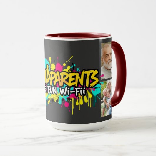 Grandparent Graffit - personalized Grandparent Day マグカップ (正面右)
