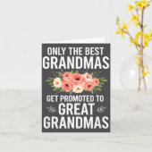 Grandparent Only The Grandmas Get Promoted To Grea カード (黄色い花)