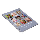 GRANDPARENT PHOTO COLLAGE GIVES - Dusty Blue ノートブック (右側)