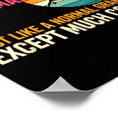 Grandparent Skiing Grandma Just Like A Normal Gran ポスター (角)