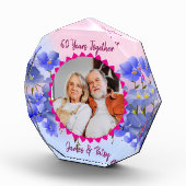 Grandparents 60th Diamond Anniversary Floral Gift フォトブロック (右)