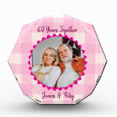 Grandparents 60th Diamond Anniversary Keepsake フォトブロック (正面)