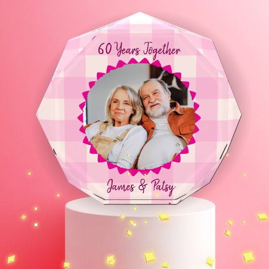 Grandparents 60th Diamond Anniversary Keepsake フォトブロック