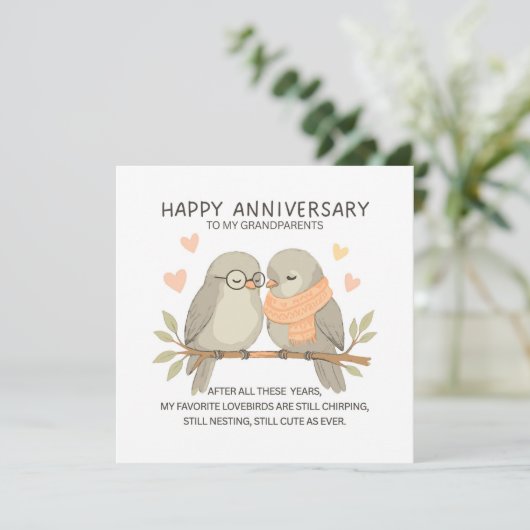 Grandparents Anniversary  カード (スタンド正面)