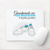 Grandparents are the footsteps to the future gener マウスパッド (マウス)