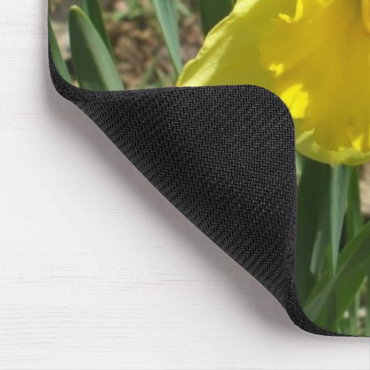 Grandparent's Bright Yellow Daffodil Mouse Pad マウスパッド (コーナー)