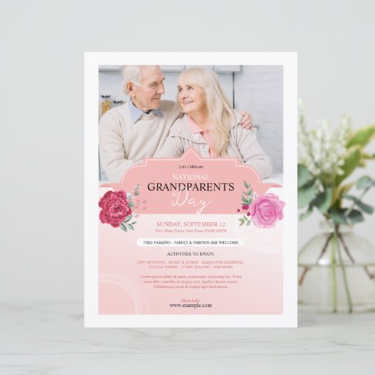 Grandparents Day Event Flyer (スタンド正面)