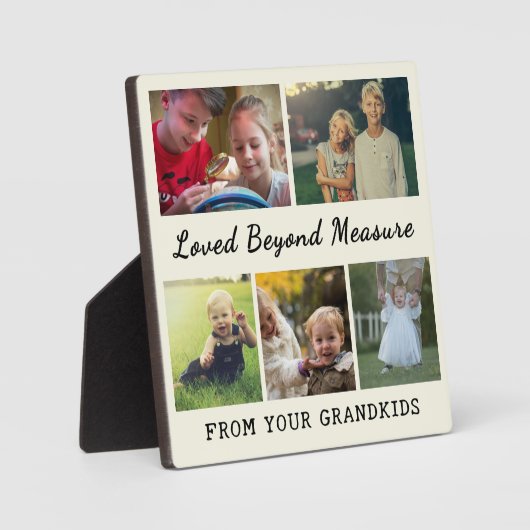 Grandparents day gift– Loved Beyond Measure Photo  フォトプラーク (正面)