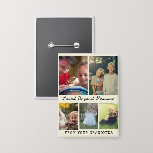 Grandparents Day – Loved Beyond Measure Button 缶バッジ (正面/裏面)