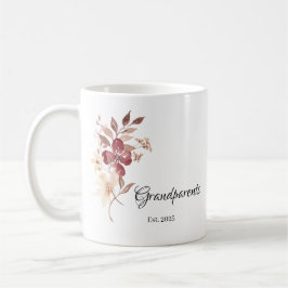 Grandparents Est. Year コーヒーマグカップ
