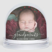 Grandparents First Christmas Photo White Script (正面)