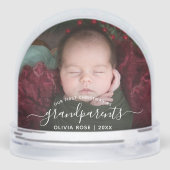 Grandparents First Christmas Photo White Script (裏面)