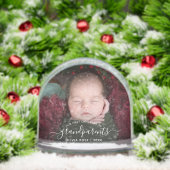 Grandparents First Christmas Photo White Script (クリスマス)
