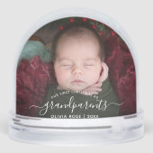 Grandparents First Christmas Photo White Script (裏面)