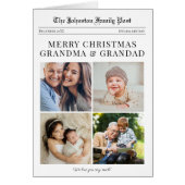 Grandparents Newspaper Christmas Card (正面)