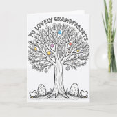 Grandparents Spring Tree Card カード (正面)
