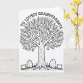 Grandparents Spring Tree Card カード (黄色い花)