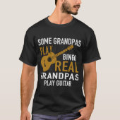 GRANDPAS BINGO GRANDPAS遊のギターを実在演奏遊する Tシャツ (正面)