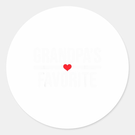 Grandpa's Favorite  ラウンドシール (正面)