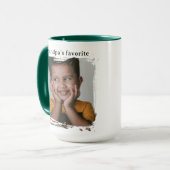 Grandpas Favorite Custom Photo Funny Gift マグカップ (正面左)