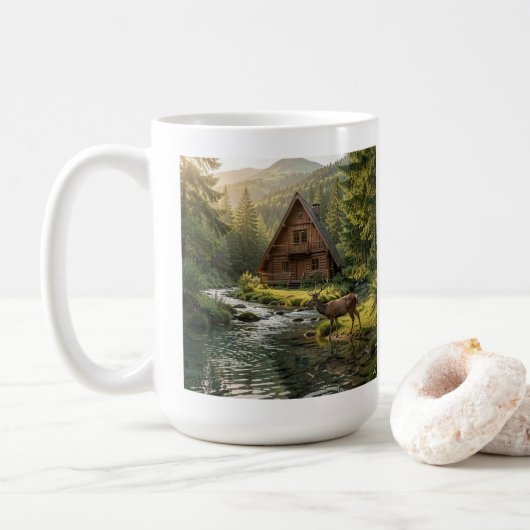 Grandpa's Favorite Mug | Personalized Nature コーヒーマグカップ (ドーナツ)