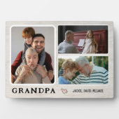 Grandpa's Grandkids:写真コラージュのプラーク フォトプラーク (正面)