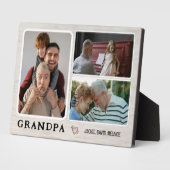 Grandpa's Grandkids:写真コラージュのプラーク フォトプラーク (側面)