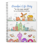 Grandpas JournalでGrandkidsのライフストーリーを記録 ノートブック (正面)
