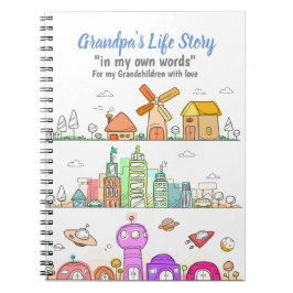 Grandpas JournalでGrandkidsのライフストーリーを記録 ノートブック
