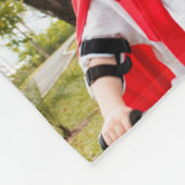 Grandpa's Mischief Crew Photo Collage Keepsake フリースブランケット (角)