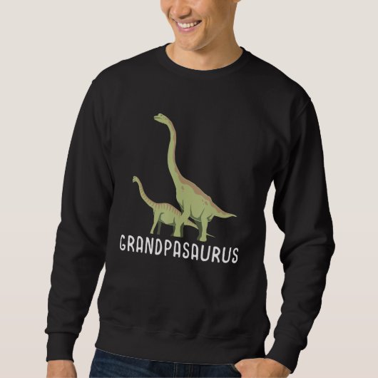 Grandpasaurus Grandpa Grandparent Grandfather Pale スウェットシャツ (正面)
